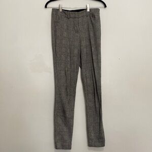 Express plaid grey and black dress pants trousers size 0R skinny mid rise